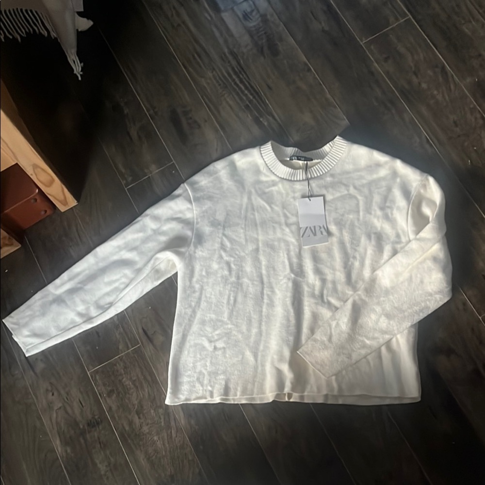 Zara White Sweater NWT